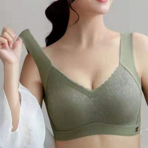 Laurel Green Lycra Bralette-32B