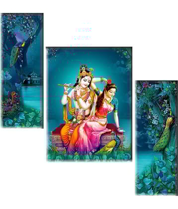 Saf Radha krishna modern art MDF Painting Without Frame
