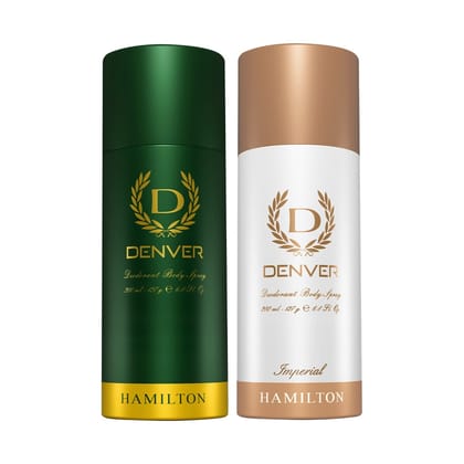 Denver Pack of 2 Deos (Hamilton + Imperial) - 200ml Each Denver Pack of 2 Deos (Hamilton + Imperial) - 200ml Each