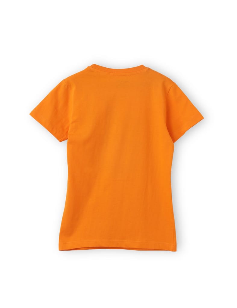 Modern Kids Girls T shirt Cotton Vibrant Orange Beauty Queen 2025 at ShopCircuit | ONDC