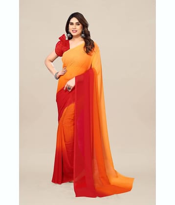 Kashvi Sarees Georgette Solid Kasavu Saree With Unstitched Blouse Piece ( grey )