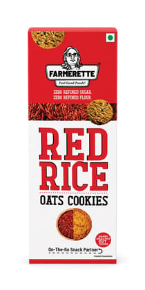 Farmerette Red Rice Cookies -  Zero Maida - 110g
