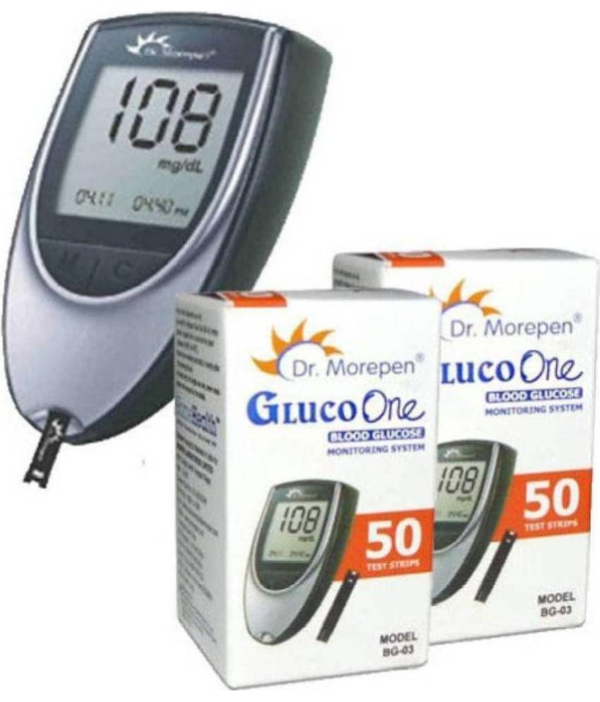 Dr. Morepen BG03 Glucometer w 100 Strips BG03