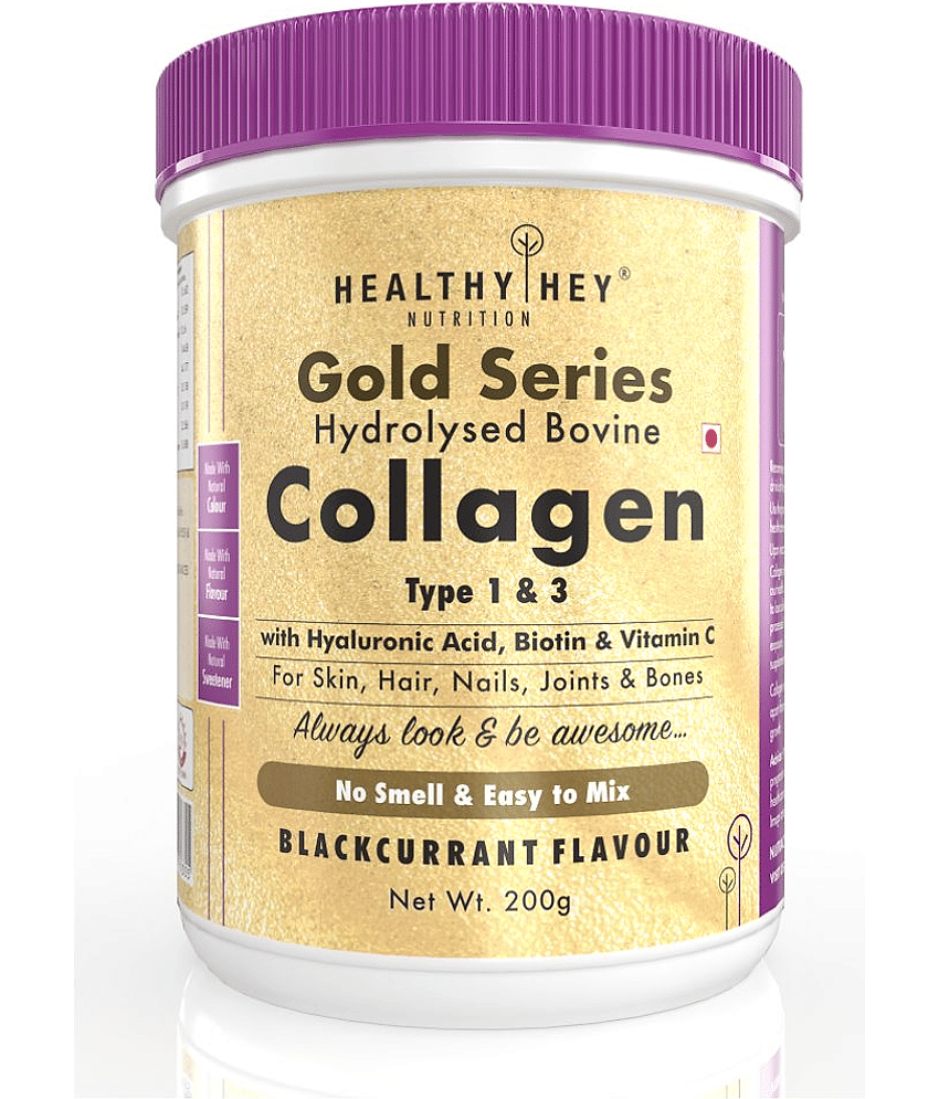 HEALTHYHEY NUTRITION Gold Collagen Blackcurrent 200 gm Powder