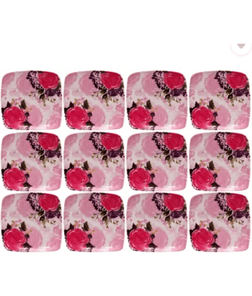 Carnival 12 Pcs Melamine Multi Color Half Plate