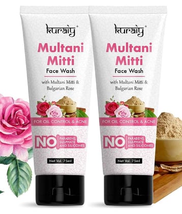 KURAIY - Multani Mitti For Tanning & Pigmentation Face Wash (75 ml)