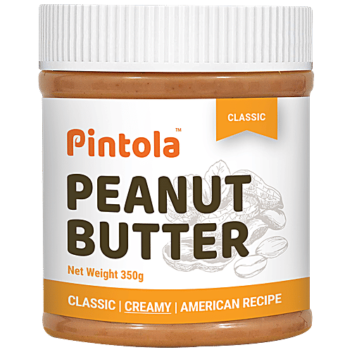 Pintola Classic Peanut Butter - Creamy, Rich In Protein, 350 g