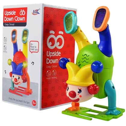 Wishluck's Upside Down Musical  Clown Handstand Walking Joker Toy-Buy 1 Get at @899