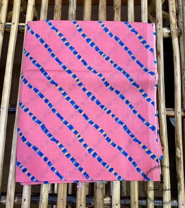 Elegant Unstitched Cotton Fabric for Kurtas-Pink