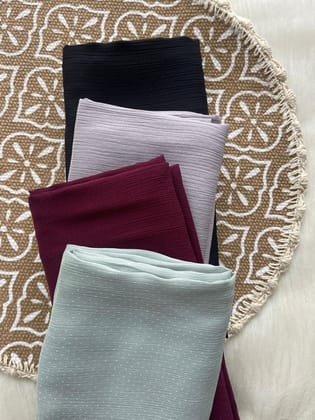 Silk Satin Textured Hijab-Sage green