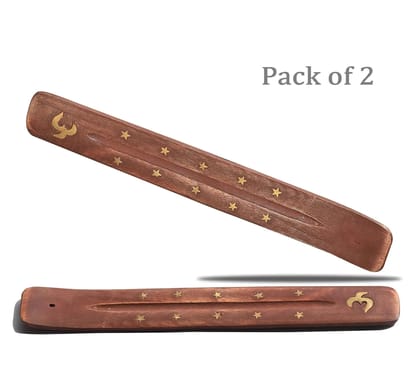 2 Pcs Wooden Agarbatti and Dhoop Holder Incense Stick Stand Wooden Incense Holder 2 Pcs Wooden Agarbatti and Dhoop Holder Incense Stick Stand Wooden Incense Holder