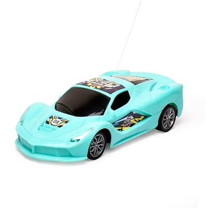 Braintastic Rechargeable Remote Control Racing Car High Speed Racing Sports Car with LED Headlights 1: 18 Scale Fast RC Vehicle Toy for Kids 6+ Years (Green)