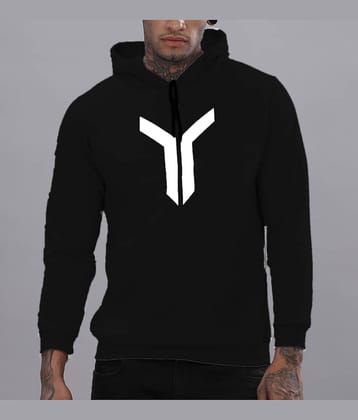 FABRIPPLE Fleece Hooded Men's Sweatshirt - Black ( Pack of 1 )