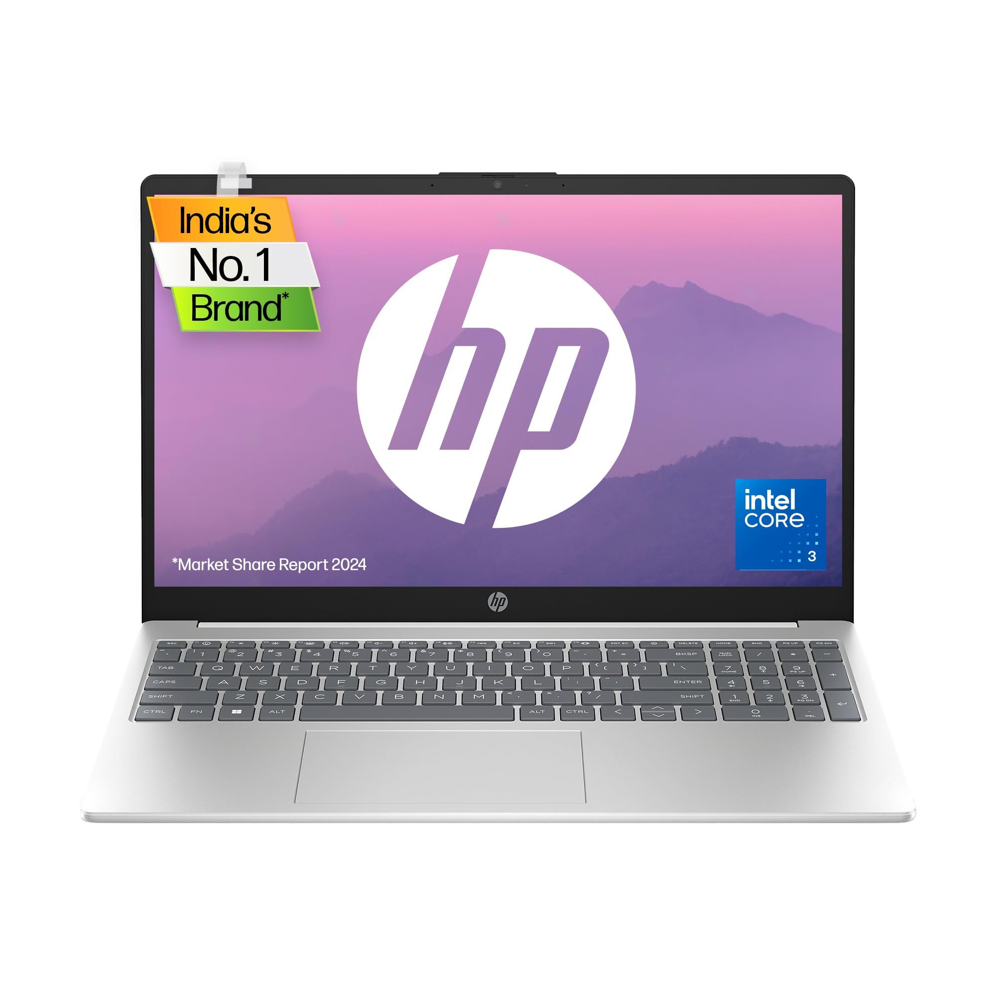 HP Laptop 15, Intel Core 3 100U,15.6-inch(39.6 cm),FHD,Anti-Glare,8GB DDR4,512GB SSD,Dual Speakers,Windows 11,Natural Silver,1.65 kg,s15-fd1095TU HP Laptop 15, Intel Core 3 100U,15.6-inch(39.6 cm),FHD,Anti-Glare,8GB DDR4,512GB SSD,Dual Speakers,Windows 1