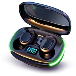 Digimate Pulsepods Earbuds With Charging Case 80 Hours Play Time Bluetooth Version 5 With MIC (DG-EP07, Black).