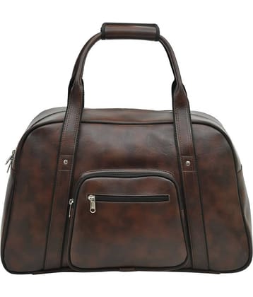 MATRICE - Brown Artificial Leather Duffle Bag