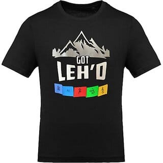 FastB Men Typography Round Neck Black T-Shirt