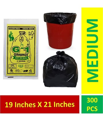 G-1 300 pcs - 19X21 Disposable Garbage Trash Waste Dustbin Bags of 54cm x 48cm