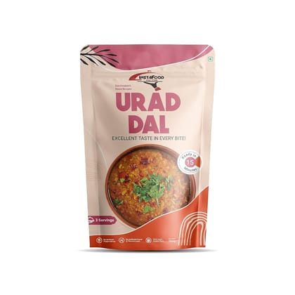 INSTAFOOD Udad Dal | Ready to Eat & Cook Meal | Zip Lock Packaging | Vegetarian Meal | Just Add Water And Cook, 150 gm