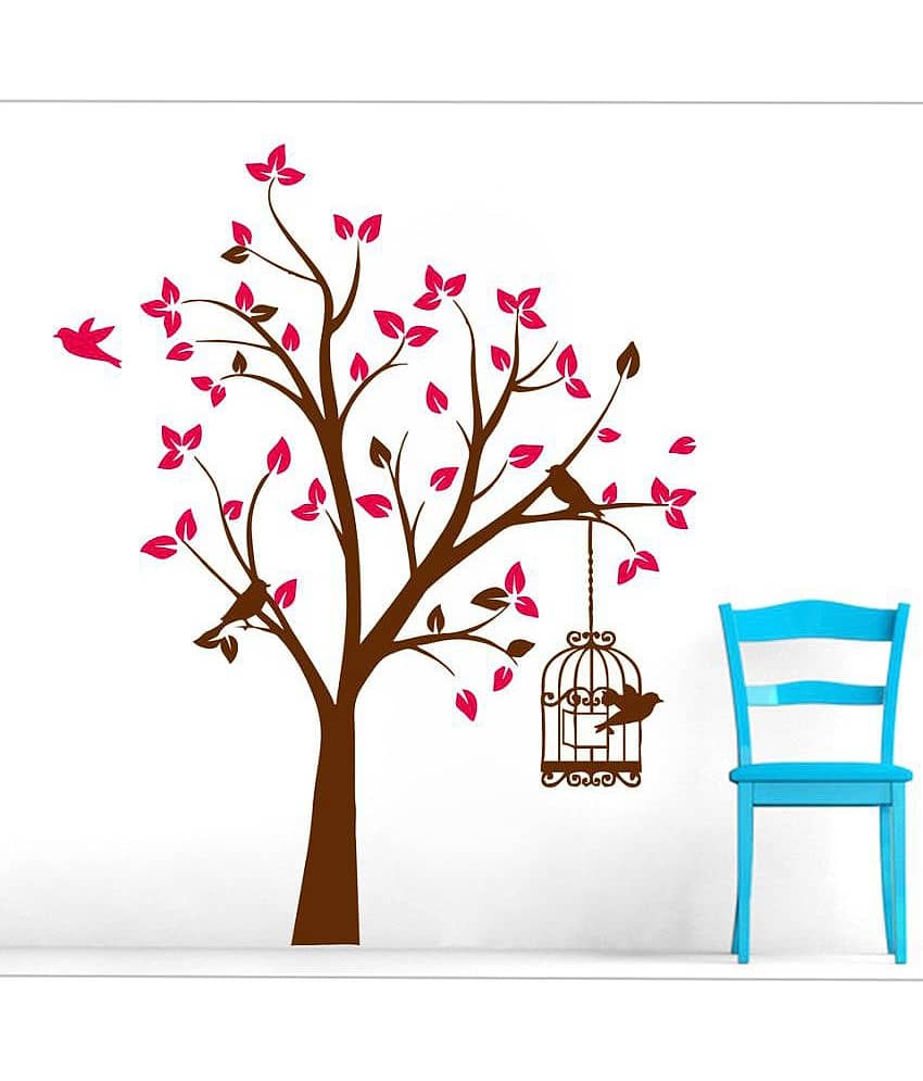 Decor Villa Bird Home PVC Wall Stickers