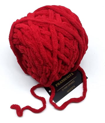 PRANSUNITA Super Thick Fluffy Jumbo Polyester Baby Blanket Chenille Yarn for Knitting, Crochet & Home Decor Projects, Afghans, throw pillows, cushions & blankets -100 GMS – 6mm thickness