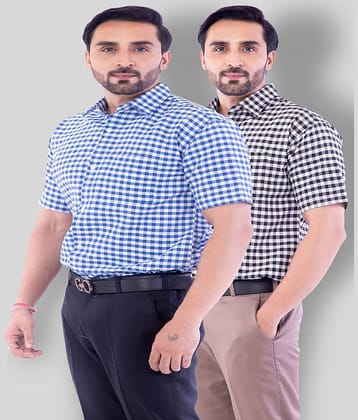 DESHBANDHU DBK - Multicolor Cotton Regular Fit Men's Casual Shirt (Pack of 2 )