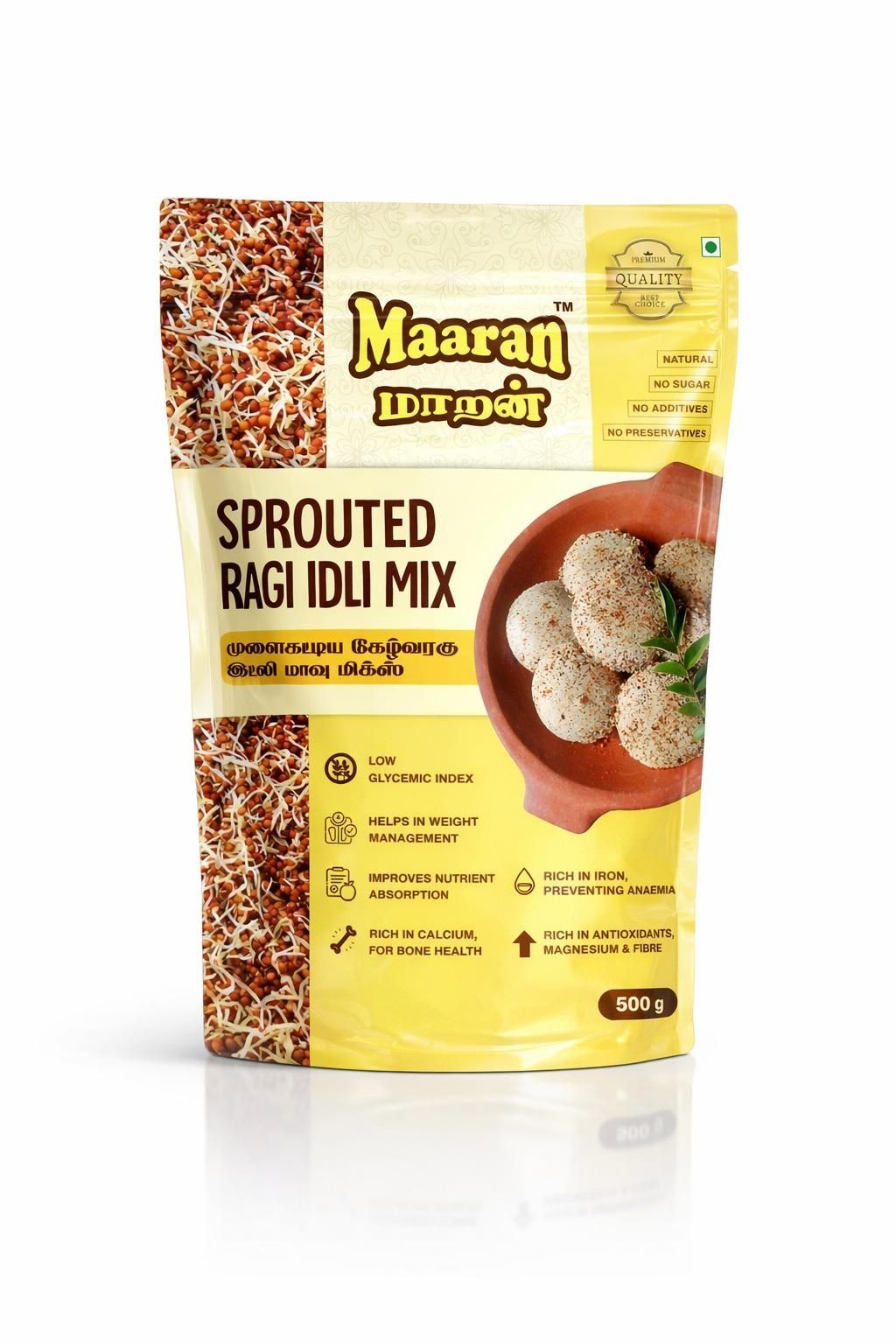 Sprouted Ragi Idli Mix(500gm)