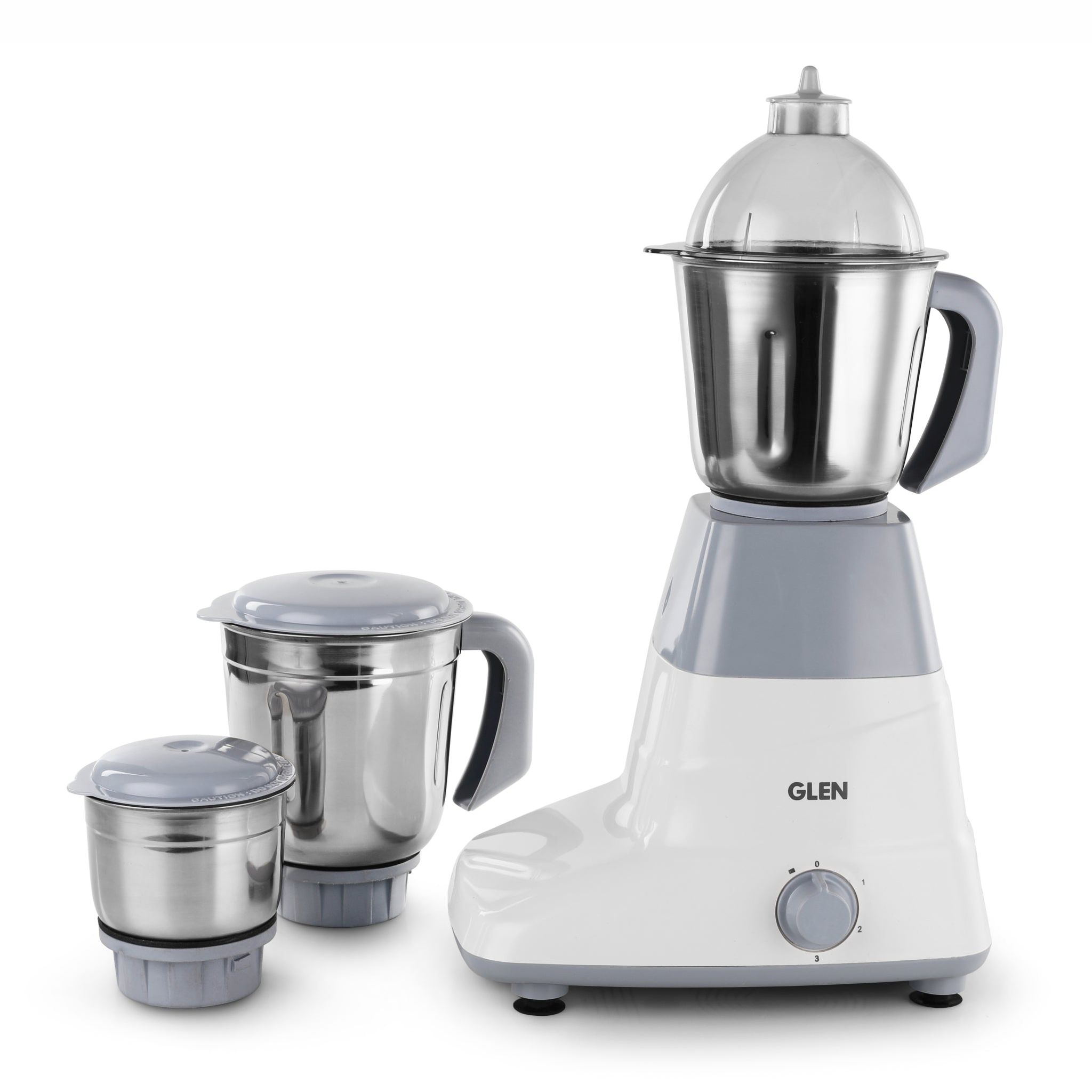 Mixer Grinder 750W with 3 Stainless Steel Liquidiser, Grinder and Chutney Jars - Grey (4025)