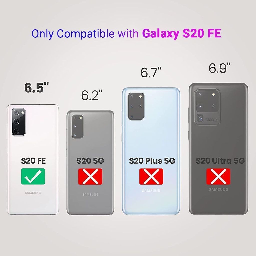 LIRAMARK Liquid Silicone Soft Back Cover Case for Samsung Galaxy S20 FE 5G