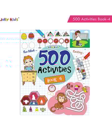Jolly Kids Fun and Learn 500 Activities Book 4|Ages 3 - 8 years Thinking Skills Activities Books - Learning Counting, Spelling, Solve Puzzle Activities