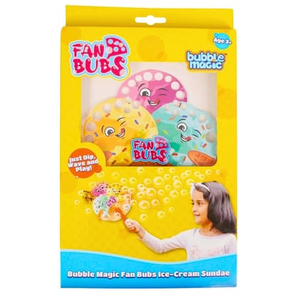 Bubble Magic FanBubs Ice-Cream Sundae Theme For Kids 3 Years and Above