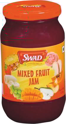 SWAD Delicious Mixed Fruit Sauces, Spreads and Dips / Natural Real Fruit Ingredients / Sweet and Tangy Mixed Fruit - 500 Gm