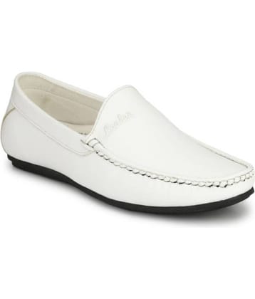Fashion Victim White Loafers