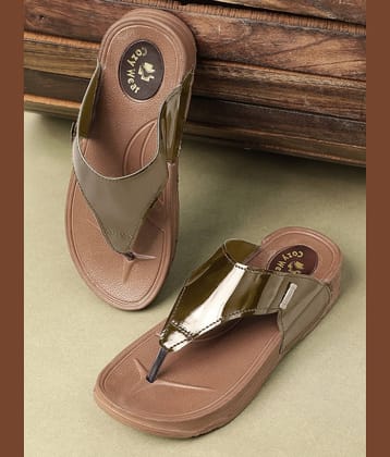 Cozy Wear Brown Women's Thong Flip Flop