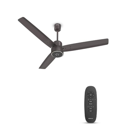 Havells FAB BLDC ULED Ceiling Fan 1200mm, 5 star, LED Speed Indicator, 380 RPM, Up to 65% Savings,Reverse Rotation,4 Speed Modes,Low Wattage 30W,Low Noise,Air Flow:225 CMM, 3 Year Warranty - Cocoa Brown