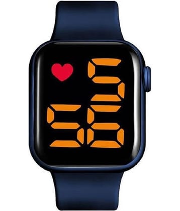 Renaissance Traders - Blue Silicon Digital Men's Watch