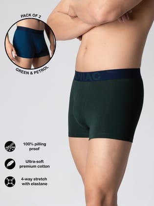 Cotton Trunks Pack of 2-S