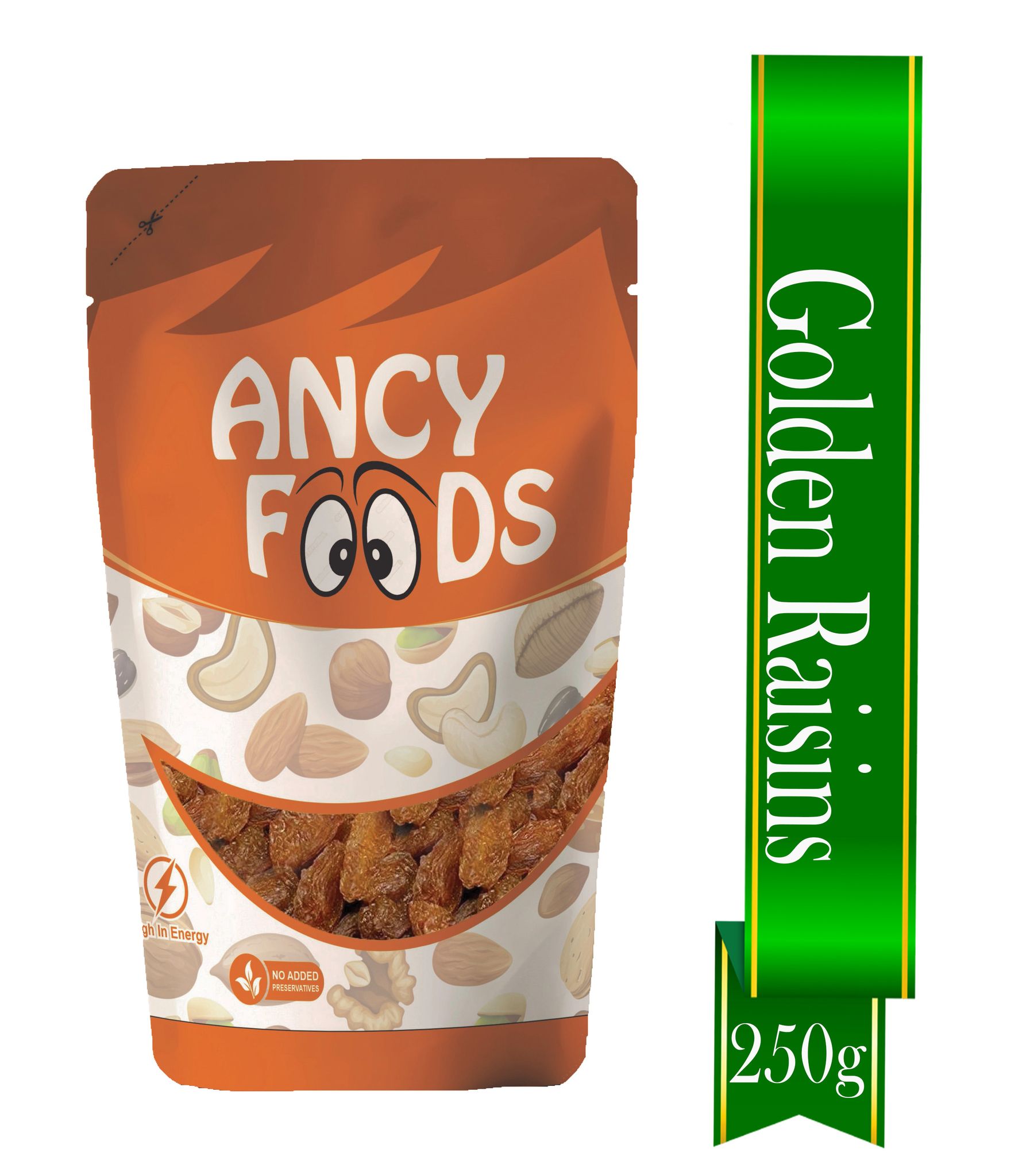 Ancy Munakka 250 Grams - Golden Raisins | Abjosh Munakka | Boost Immunity & Vitality | Sweet Fruity Taste and Soft Chewy Texture | Healthy Snack for Kids and Office Workers