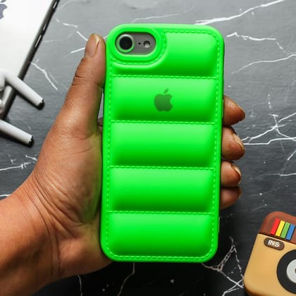 Light Green Puffon silicone case for Apple iPhone 7