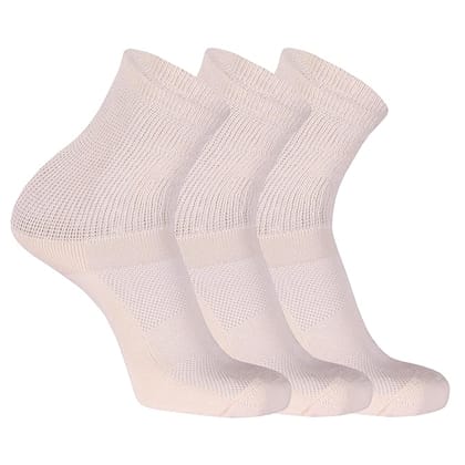 USOXO Unisex Diabetic Socks I Combed Cotton with Breathable and Lightweight I Anti-Microbial & Anti-Odour I Soft Comfy Seamless Toe and Non-Binding Top I Ankle Length Sock for Men & Women  3 Pair