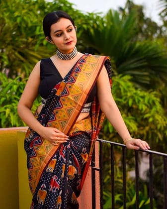 Natural Pure Mulmul Cotton Silk Saree  by SHIV TEXTILES