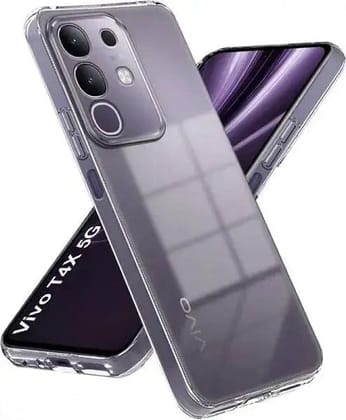 PLUGTECH TPU Ultra Hybrid Clear Camera Protection Back Cover Case for Vivo T4X,iQOO Z10x,Vivo Y29 4G,Vivo Y31 Pro-Transparent
