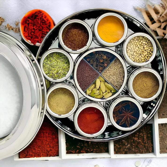12 in 1 Stainless Steel Masala Box-PACK OF 1