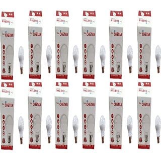 My Chetan 7 W Round 2 Pin Led Bulb (White, Pack Of 12)