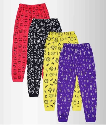 Santee Pack of 4 Unisex for Baby Cotton Blend Pyjama ( Multicolor )