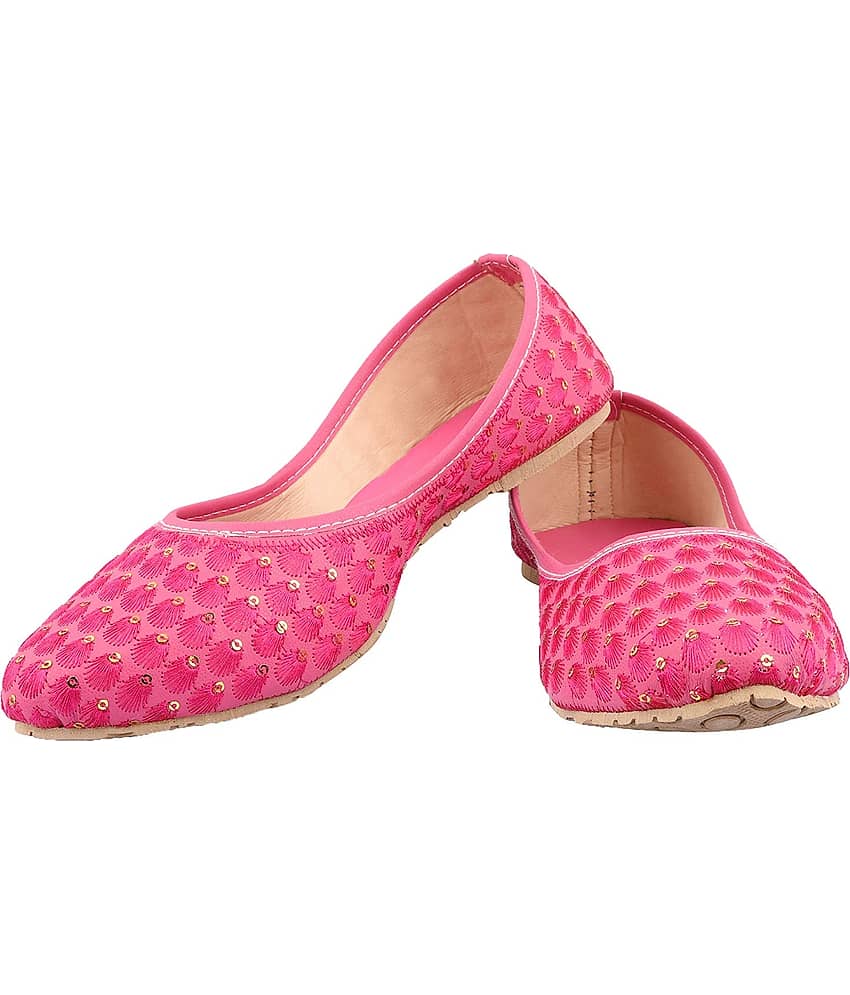 Raj Pink Ethnic Footwear