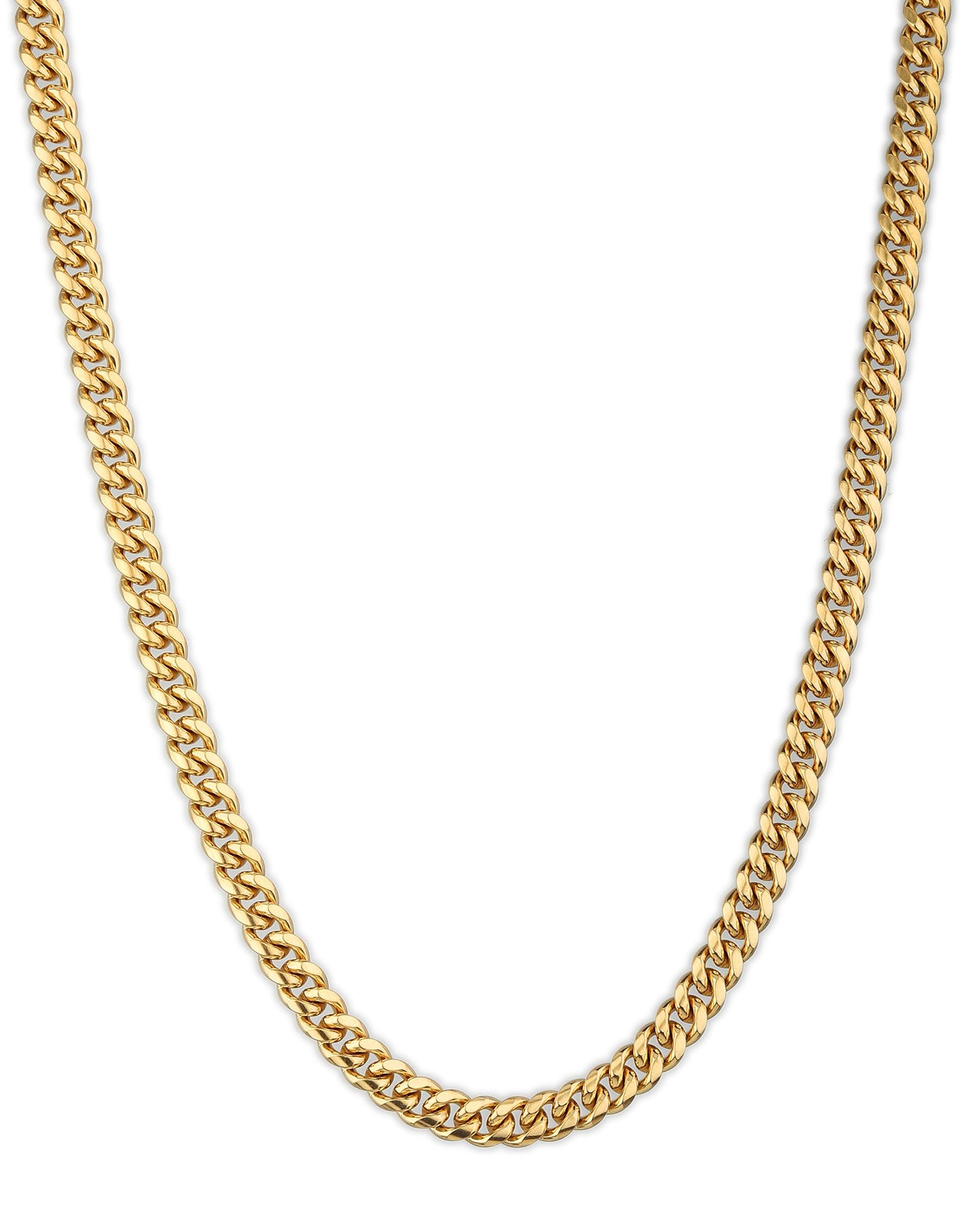 Clean Cuban Chain 8mm - Gold-18 Inches / Gold