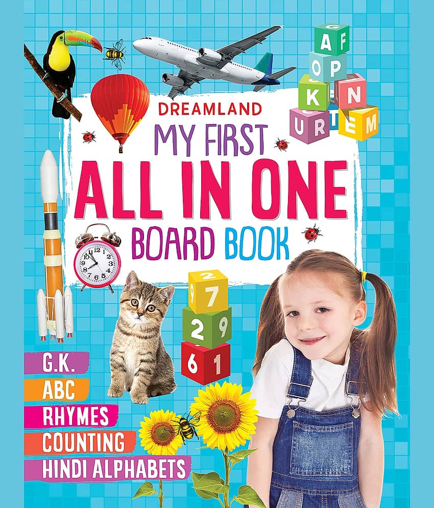 My First All in One Board Book - Early Learning Book