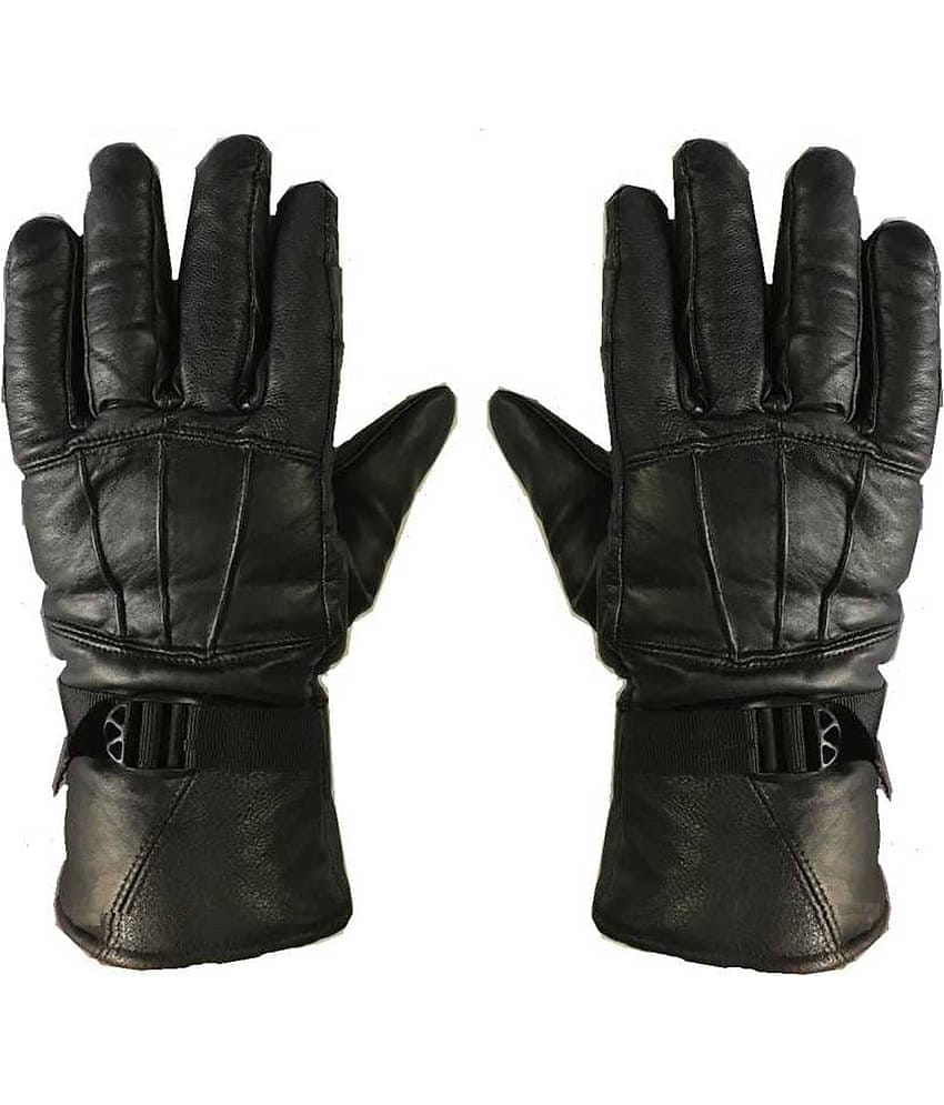 SUNSHOPPING Snow and Wind Proof Soft Warm for Riding, Cycling & Bike for Men’s & Women’s Black Winter Gloves.