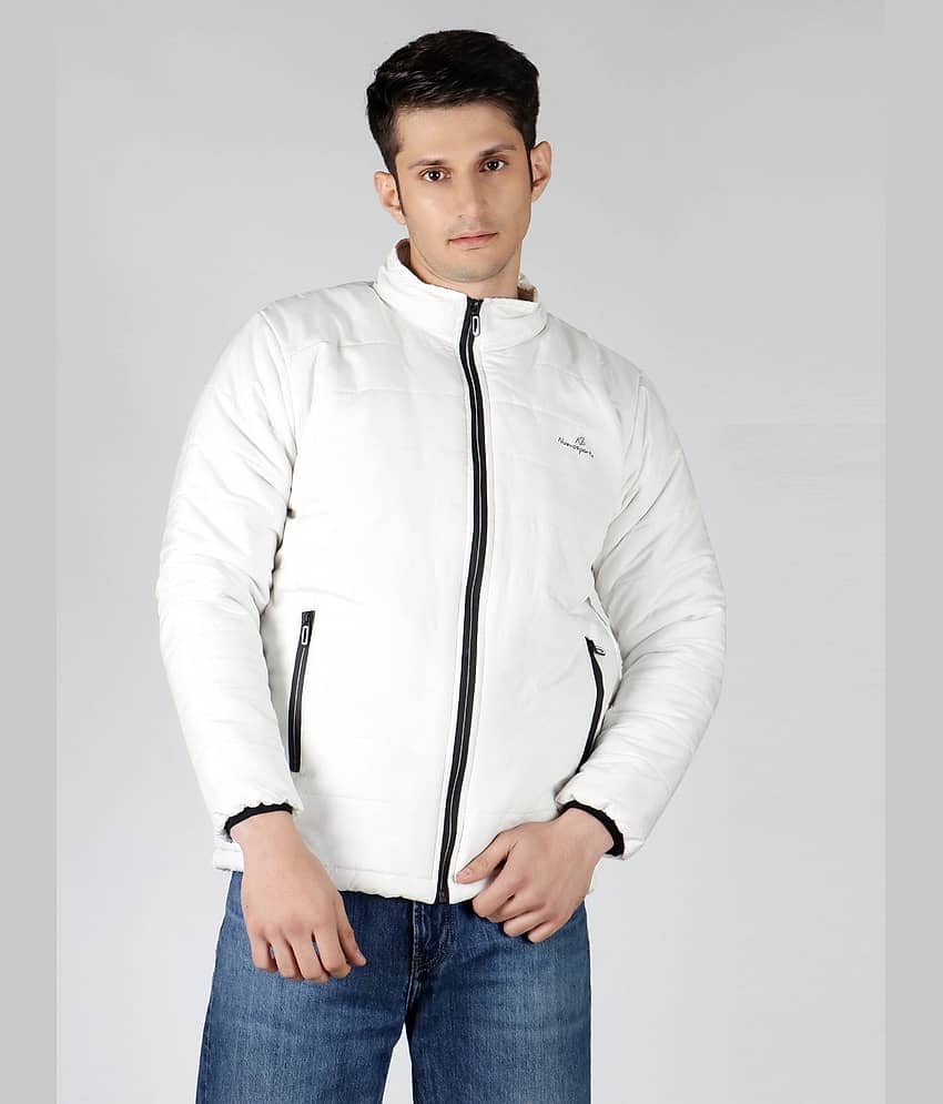NUEVOSPORTA - White Polyester Regular Fit Men's Puffer Jacket ( Pack of 1 )